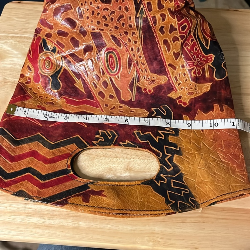 Leather Giraffe Handbag & Coin Purse - Picture 6 of 14